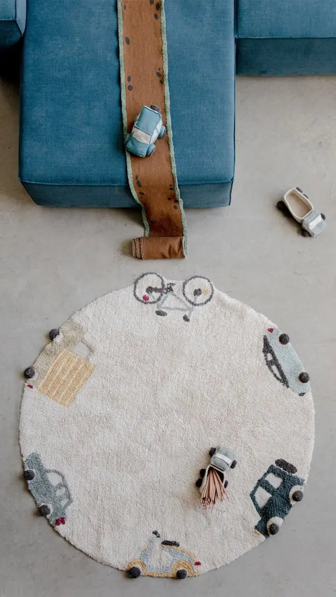 LORENA CANALS - Tapis Lavable Roues Ø 140 Cm