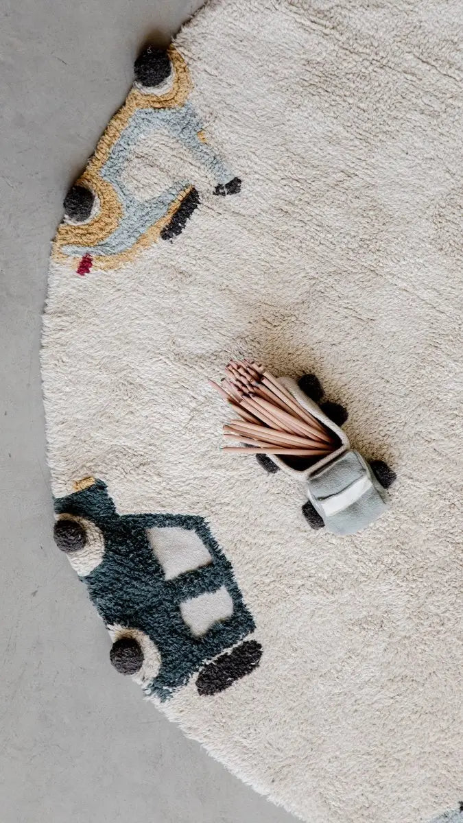 LORENA CANALS - Tapis Lavable Roues Ø 140 Cm