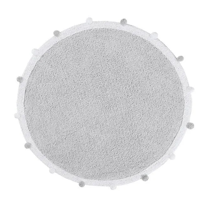 LORENA CANALS - Tapis Lavable Rug Bubbly Light Grey Ø120 Cm