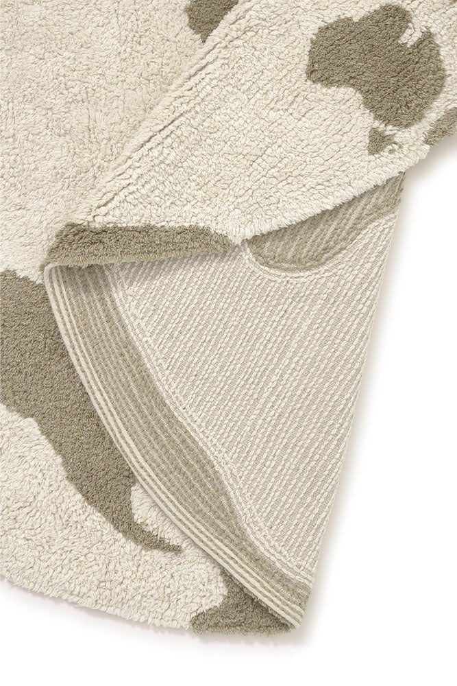 LORENA CANALS - Tapis Lavable Rugcycled Carte Du Monde Ø 120 Cm