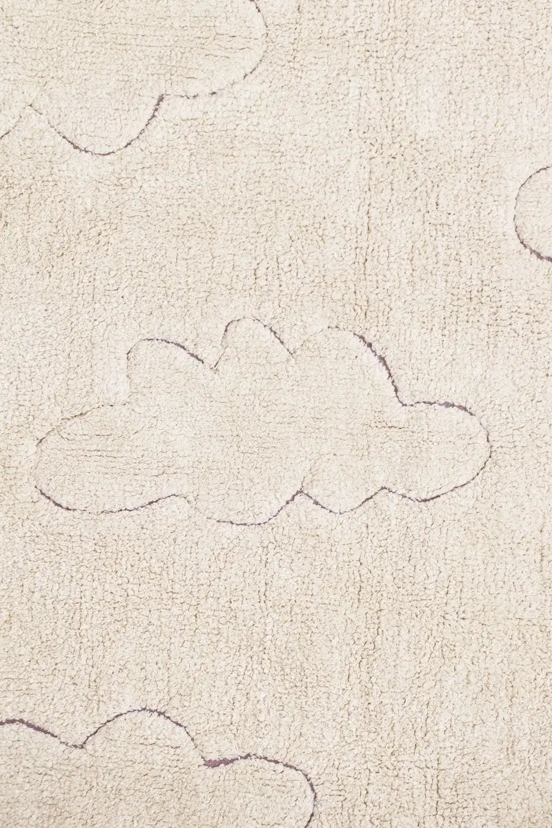 LORENA CANALS - Tapis Lavable "rugcycled" Nuages 90 X 130 cm