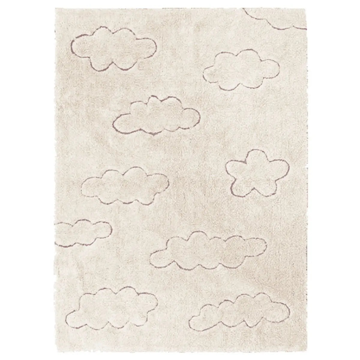 LORENA CANALS - Tapis Lavable "rugcycled" Nuages 90 X 130 cm