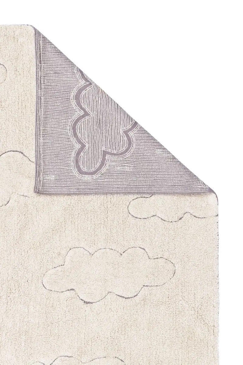 LORENA CANALS - Tapis Lavable "rugcycled" Nuages 90 X 130 cm