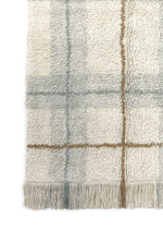 LORENA CANALS - Tapis Lavable Tartan - Bleu Sauge 140 Cm X 190 Cm
