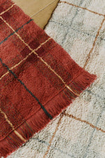 LORENA CANALS - Tapis Lavable Tartan - Bleu Sauge 90 X 120 Cm