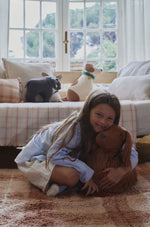 LORENA CANALS - Tapis Lavable Tartan - Rose 90 X 120 Cm