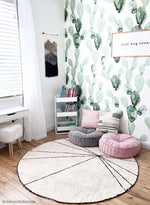 LORENA CANALS - Tapis Lavable Trace Beige 160 x 160 Cm