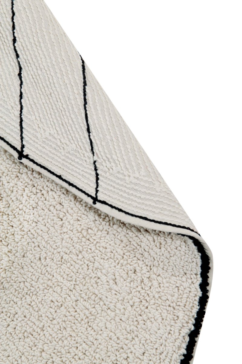 LORENA CANALS - Tapis Lavable Trace Beige 160 x 160 Cm