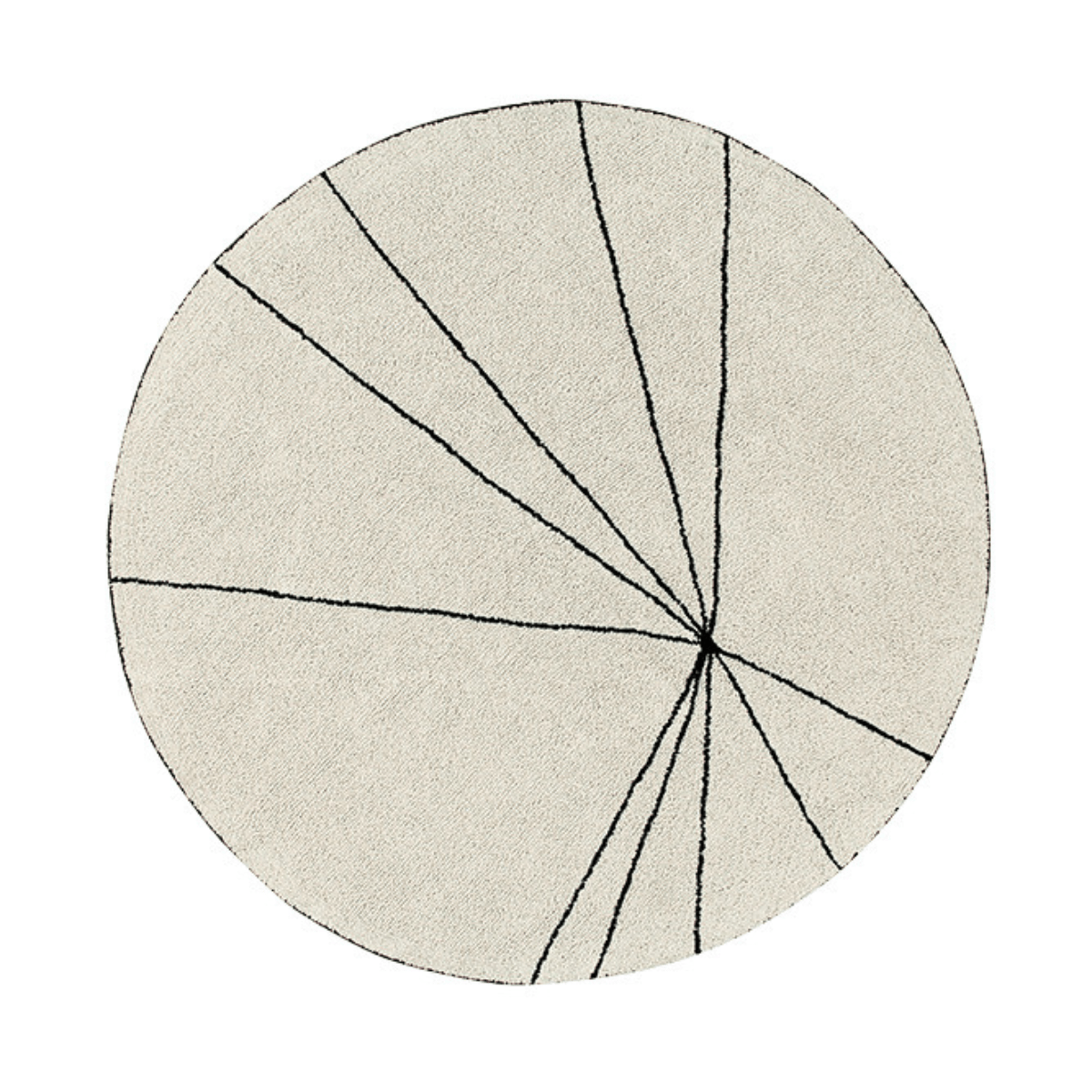 LORENA CANALS - Tapis Lavable Trace Beige 160 x 160 Cm