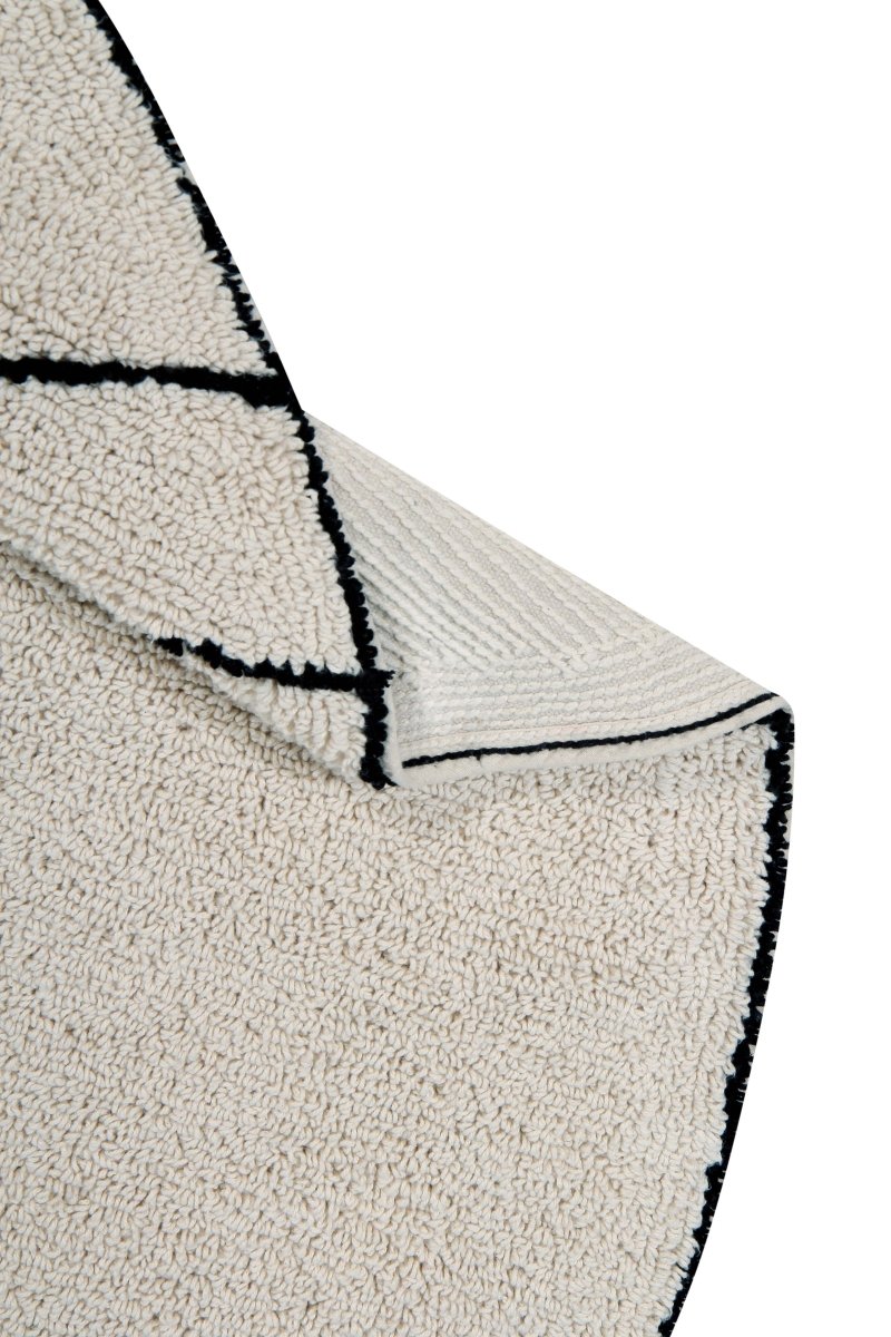 LORENA CANALS - Tapis Lavable Trace Beige 160 x 160 Cm