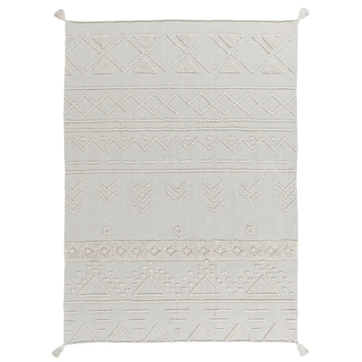 LORENA CANALS - Tapis Lavable Tribu Naturel 120 X 160 Cm