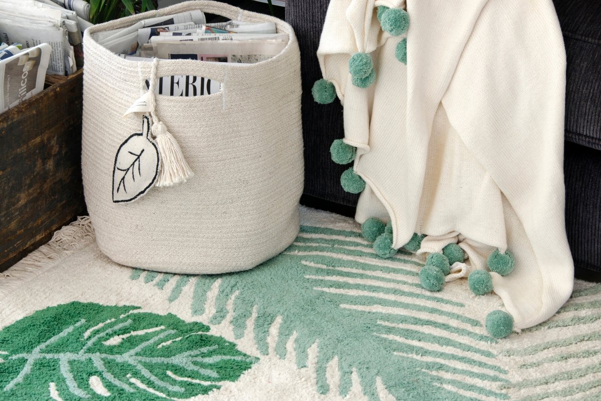 LORENA CANALS - Tapis Lavable Vert Tropical 140 x 200 Cm