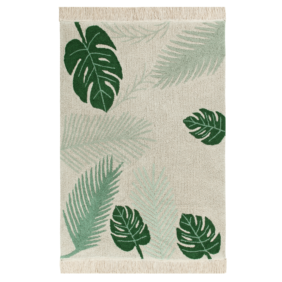 LORENA CANALS - Tapis Lavable Vert Tropical 140 x 200 Cm