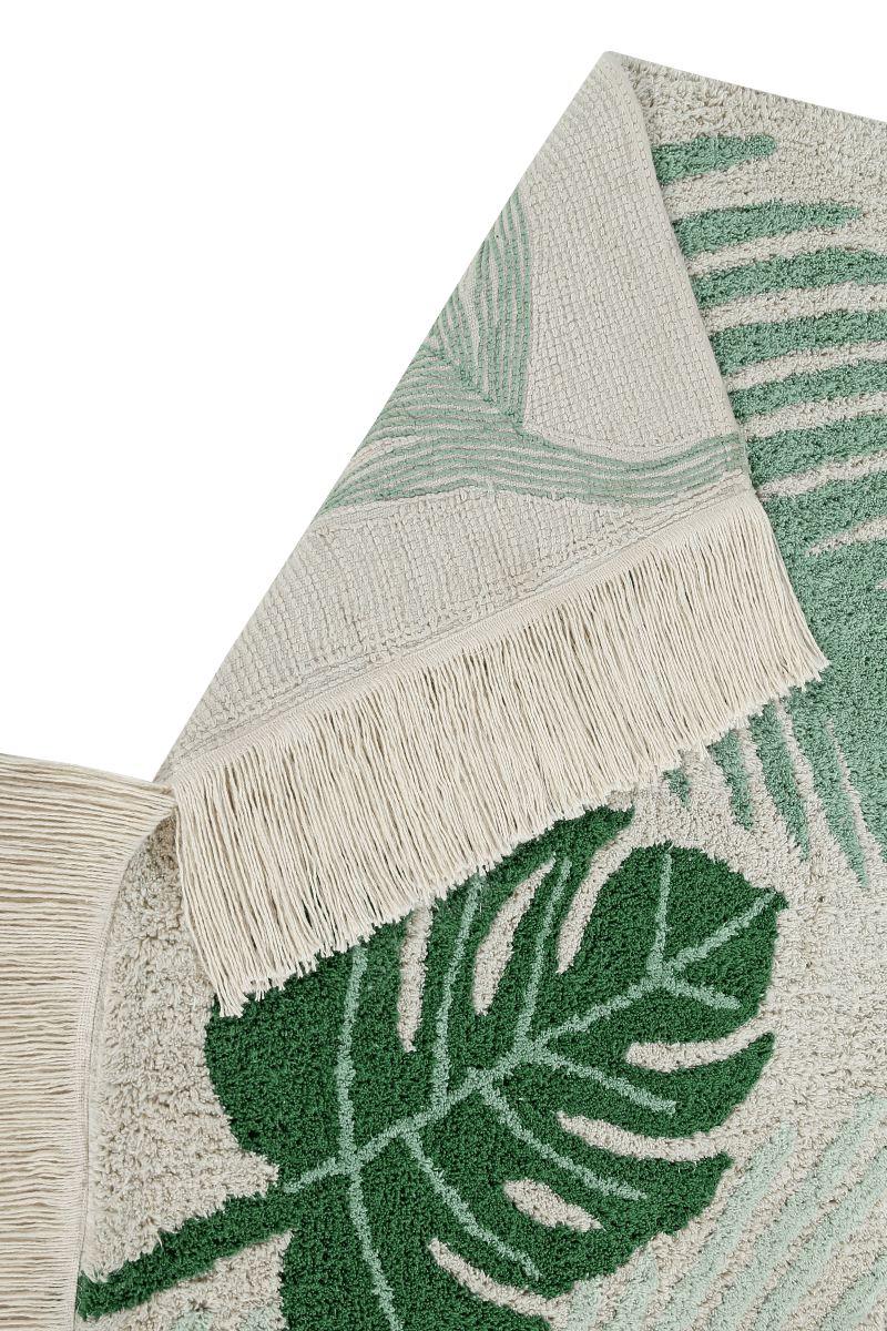 LORENA CANALS - Tapis Lavable Vert Tropical 140 x 200 Cm