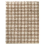 LORENA CANALS - Tapis Lavable Vichy Marron 150 x 180 Cm
