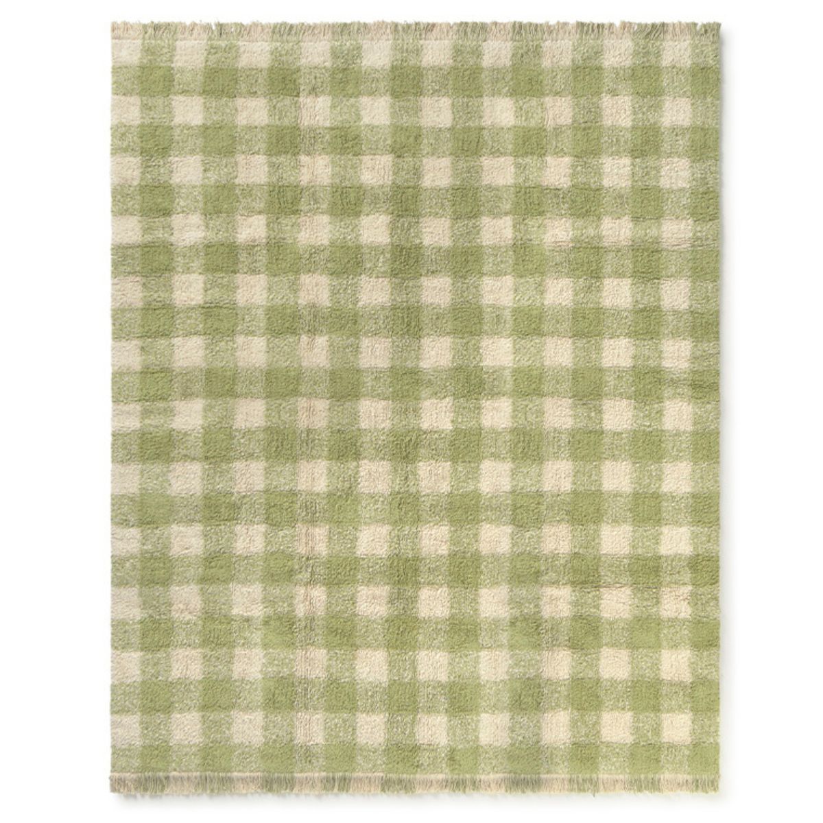 LORENA CANALS - Tapis Lavable Vichy Matcha 150 x 180 Cm