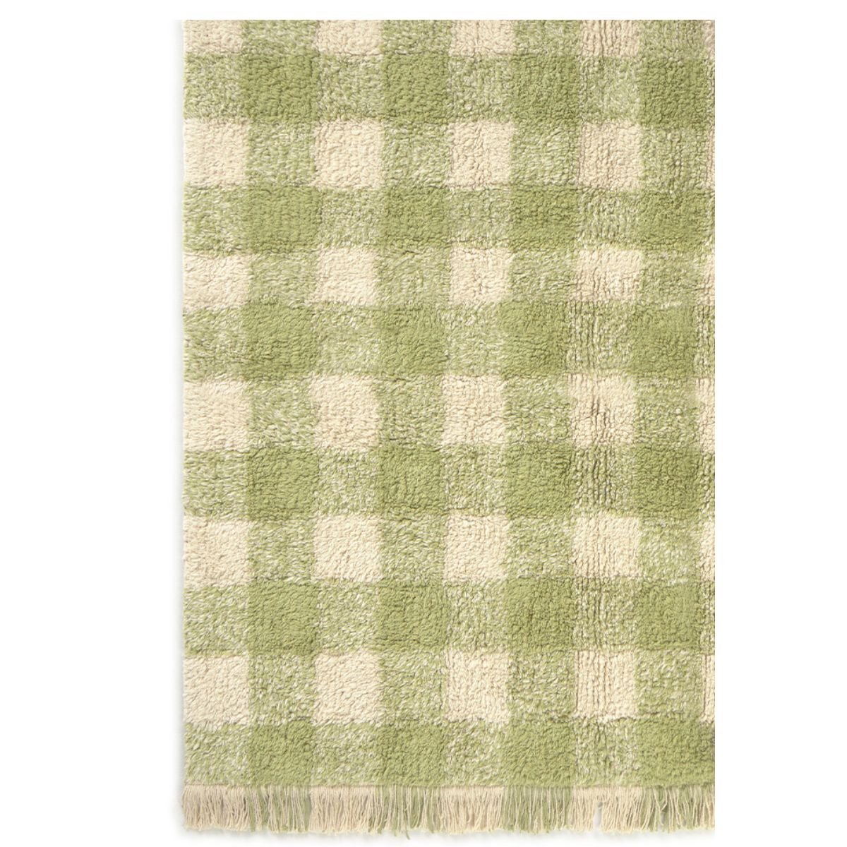 LORENA CANALS - Tapis Lavable Vichy Matcha 150 x 180 Cm