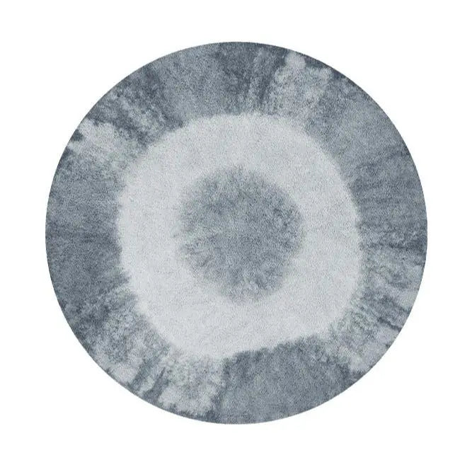 LORENA CANALS - Tapis Tie - dye Bleu Vintage Ø 150 Cm