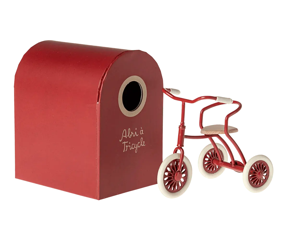 MAILEG - Abri À Tricycle Pour Souris Maileg - Rouge