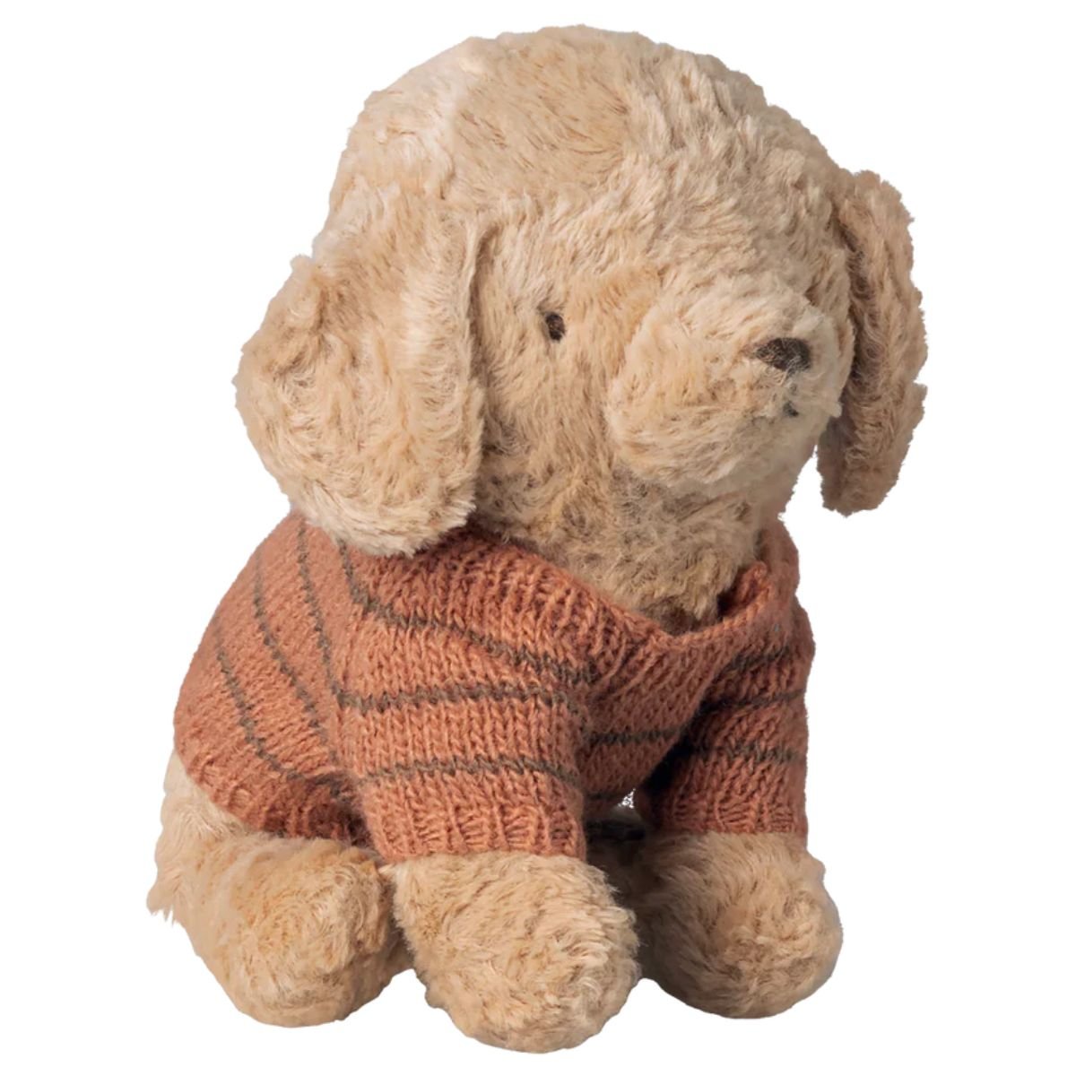 MAILEG - Accessoire Chiot, Petit, Pull Tricoté - Corail