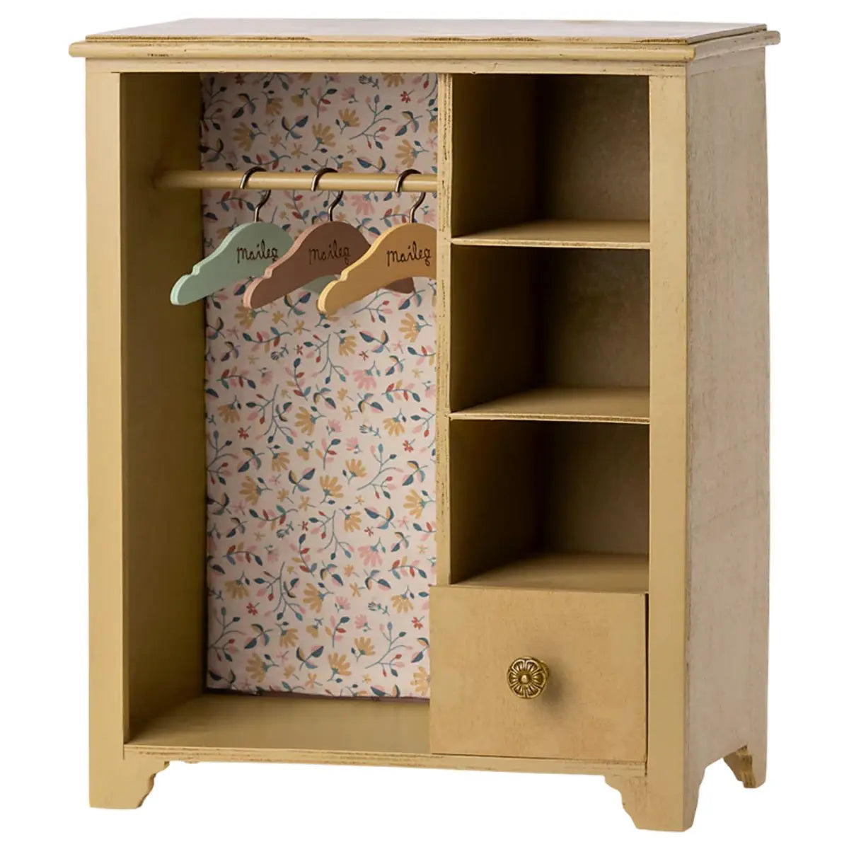 MAILEG - Armoire, Grande Pour Souris Maileg - Jaune