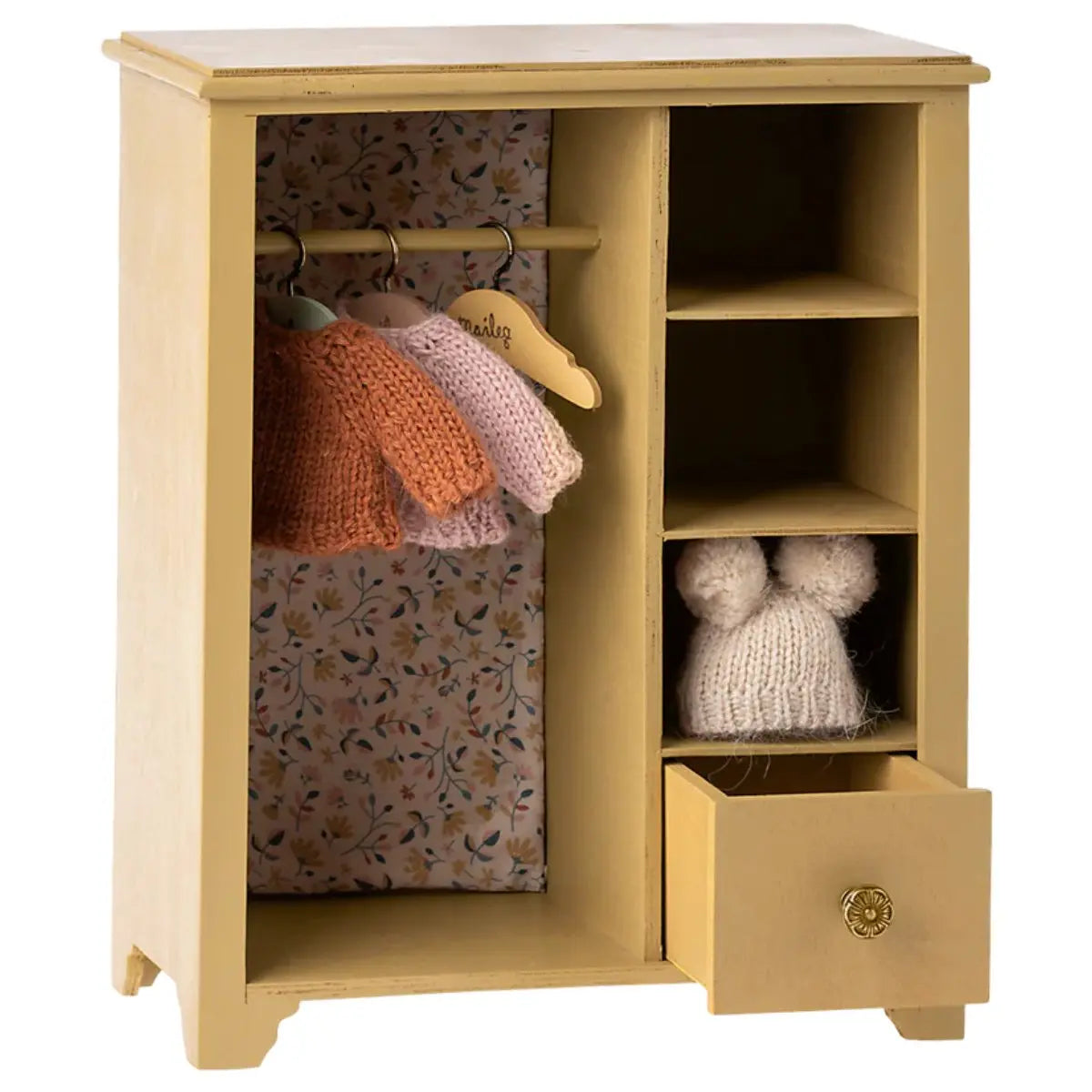 MAILEG - Armoire, Grande Pour Souris Maileg - Jaune