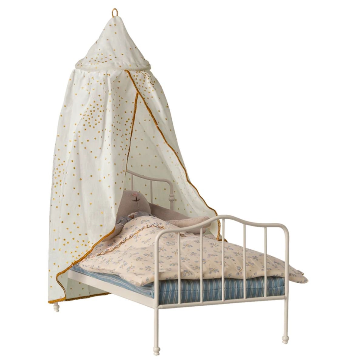 MAILEG - Auvent Lit, Miniature - Blanc Cassé