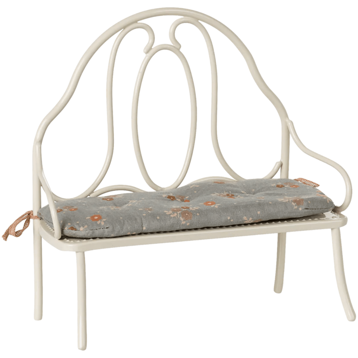 MAILEG - Banc Vintage, Miniature - Blanc Cassé