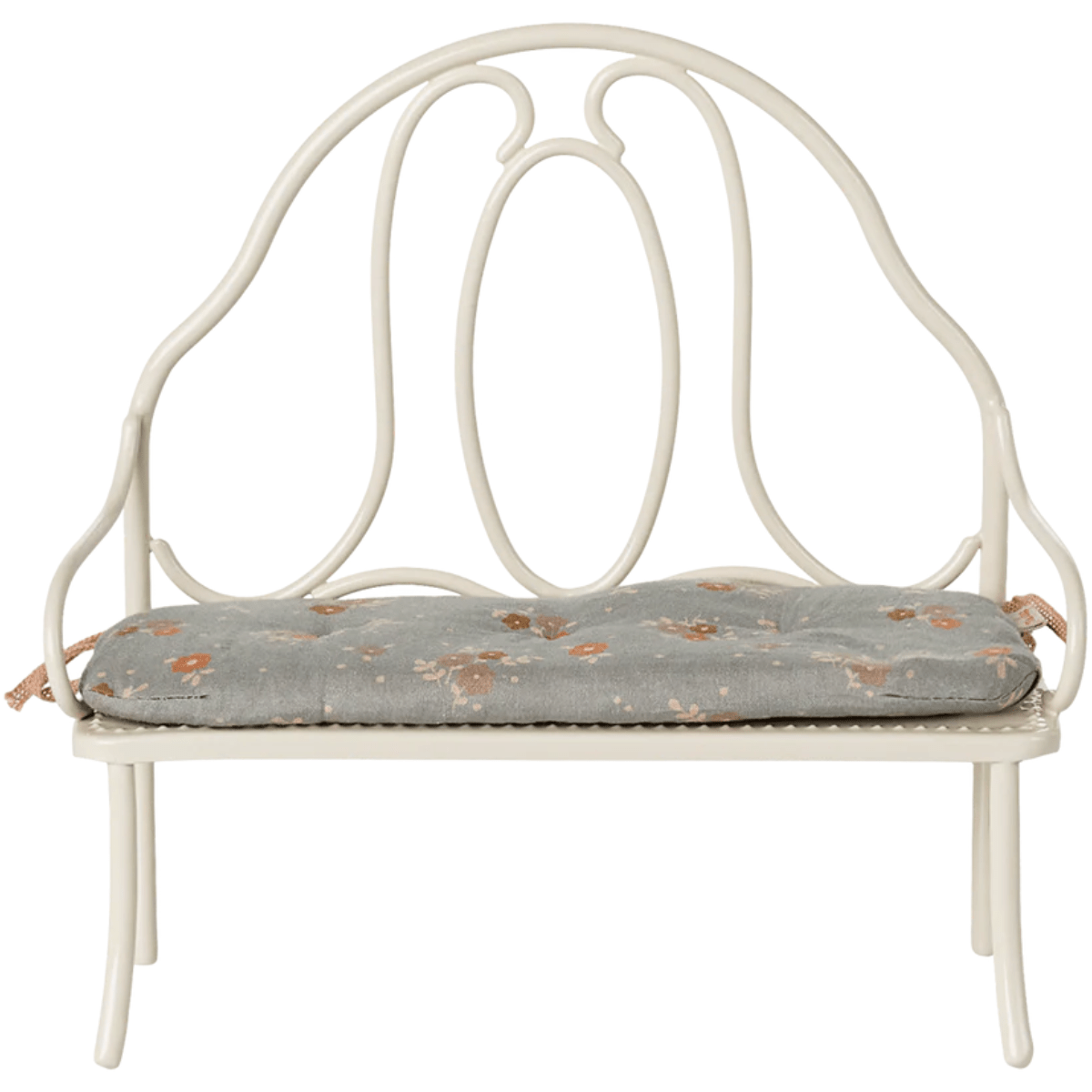 MAILEG - Banc Vintage, Miniature - Blanc Cassé