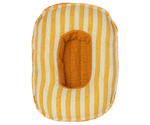 MAILEG - Bateau Pneumatique, Petite Souris - Jaune Rayé