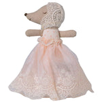 MAILEG - Bébé Souris En Robe - Poudre
