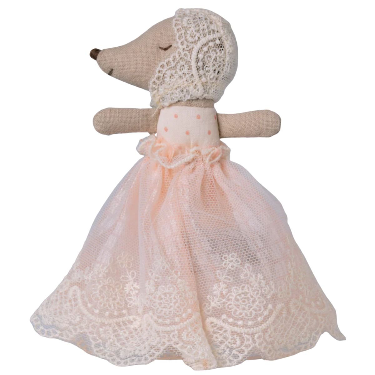 MAILEG - Bébé Souris En Robe - Poudre