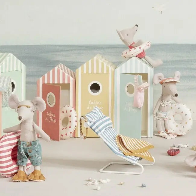 MAILEG - Bouée, Petite Souris - Pois Multicolores