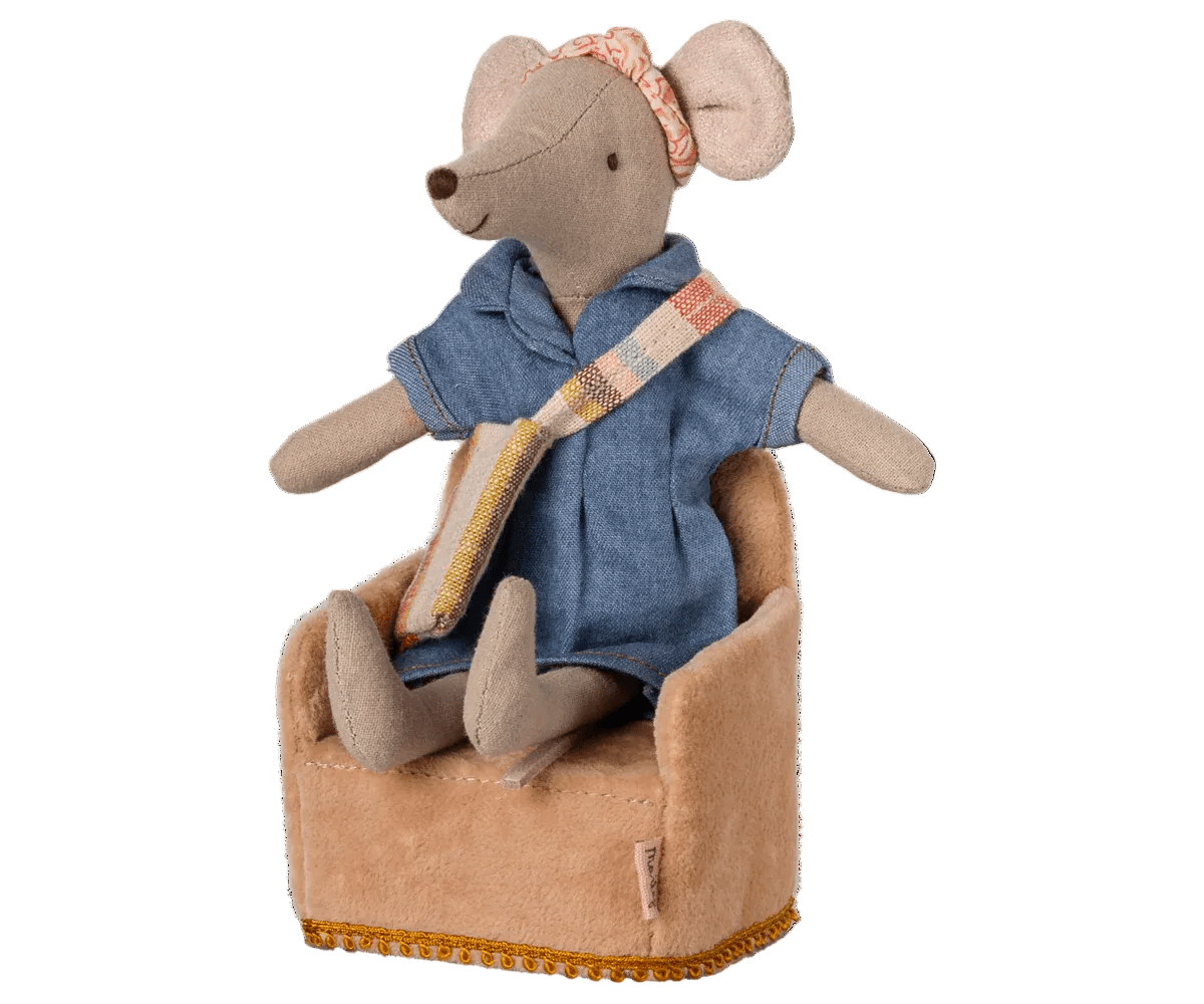 MAILEG - Chaise Pliante Souris Poudre