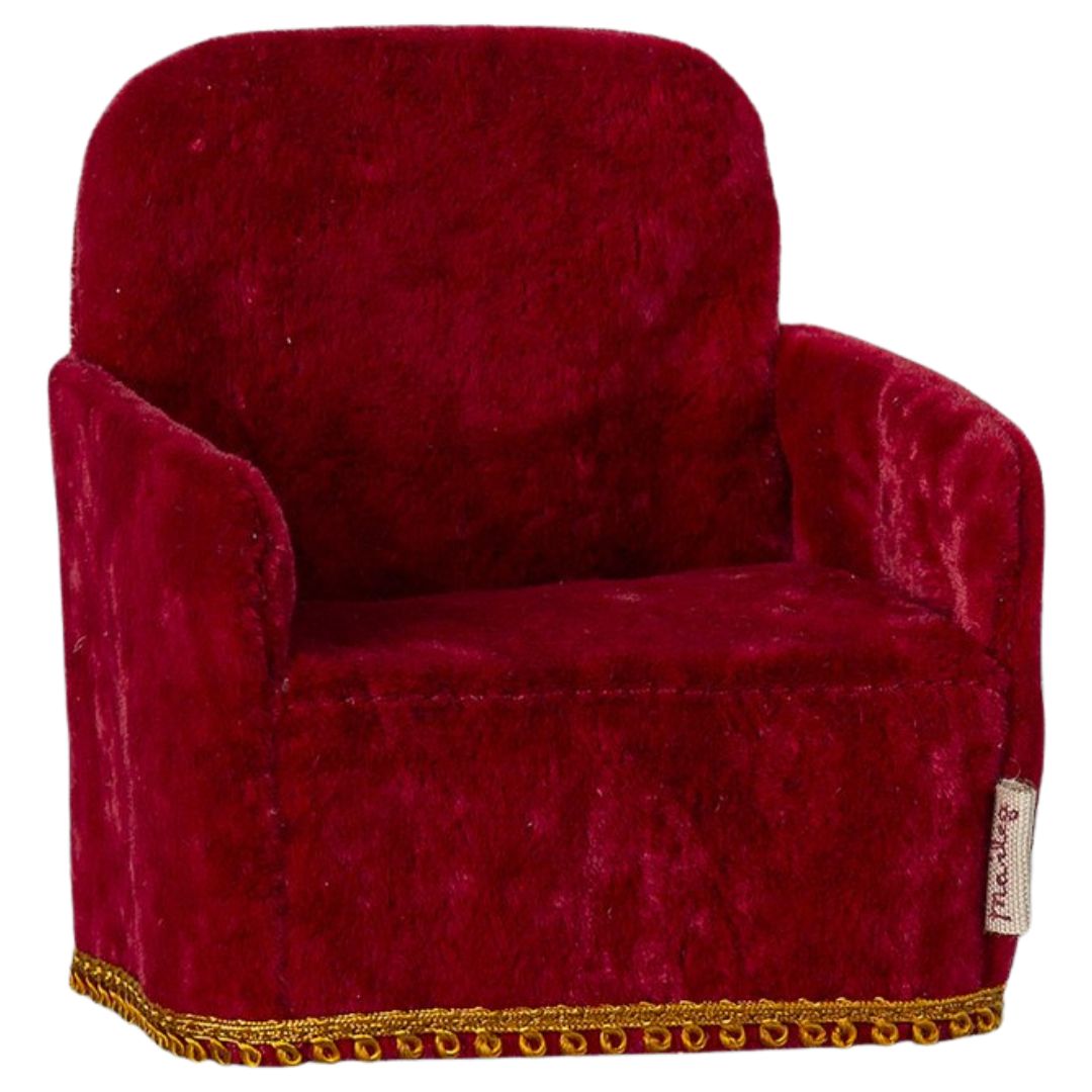 MAILEG - Chaise Pliante Souris Rouge
