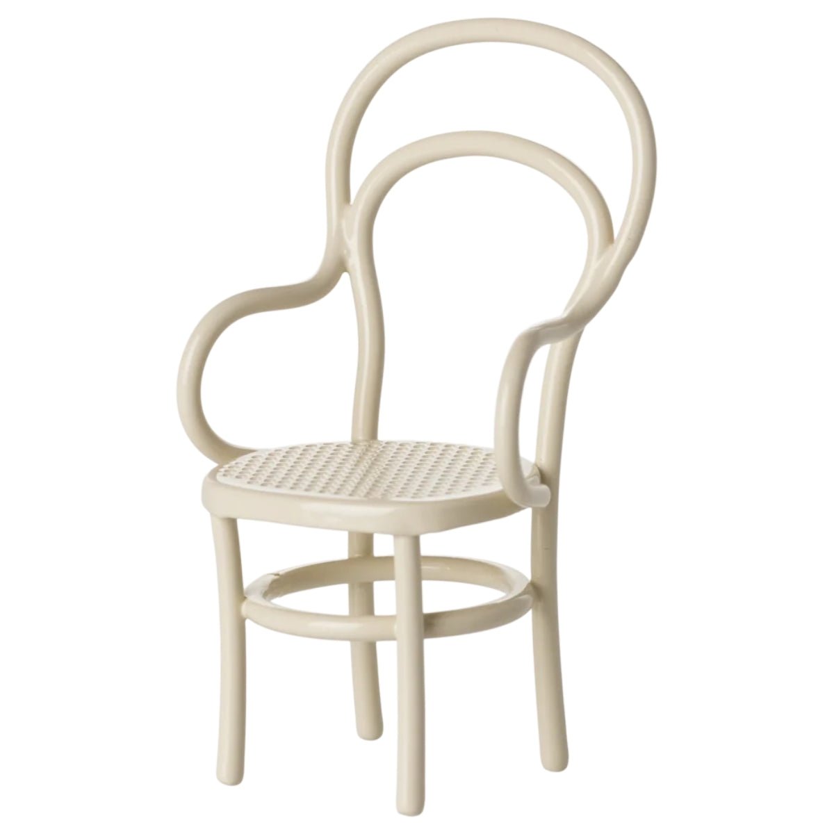 MAILEG-Chaise Vintage, Pour Souris Maileg- Blanc Off White
