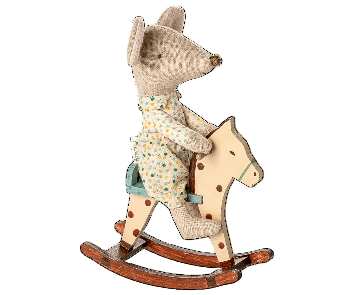 MAILEG - Cheval À Bascule, A Pois Pour Souris Maileg