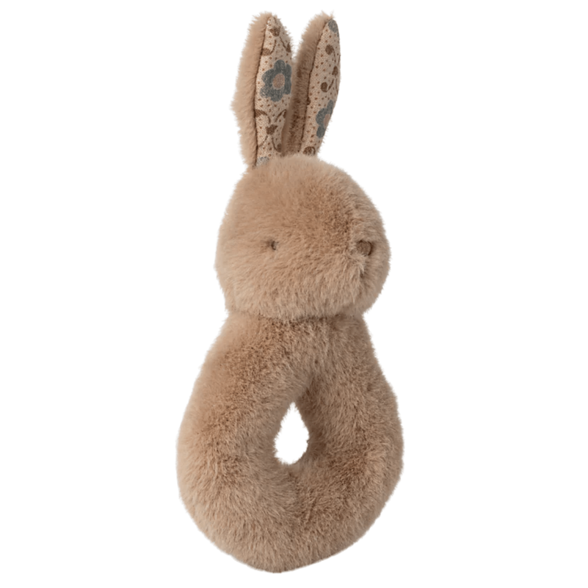 MAILEG - Ensemble Hochet Lapin - Pêche Crème