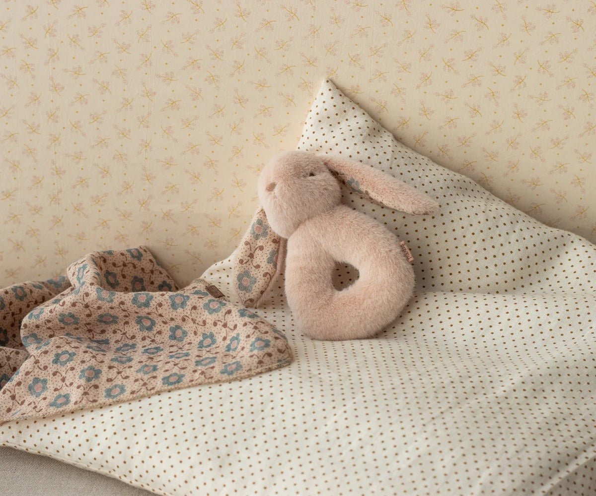 MAILEG - Ensemble Hochet Lapin - Poudre