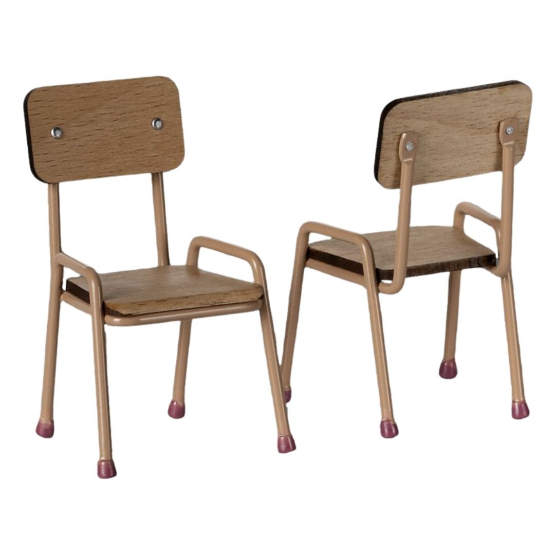 MAILEG - Ensemble table et chaises, Pour Souris Maileg - Rose foncé