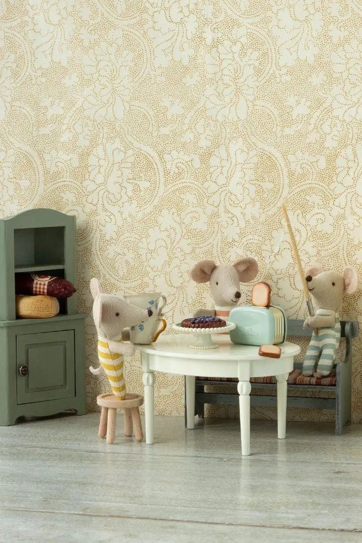 MAILEG - Ensemble Table Et Tabouret, Pour Souris Maileg