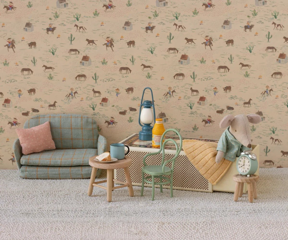 MAILEG - Ensemble Table Et Tabouret, Pour Souris Maileg