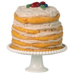 MAILEG - Gâteau De Fête Et Son Présentoir, Pour Souris Maileg - Blanc Cassé