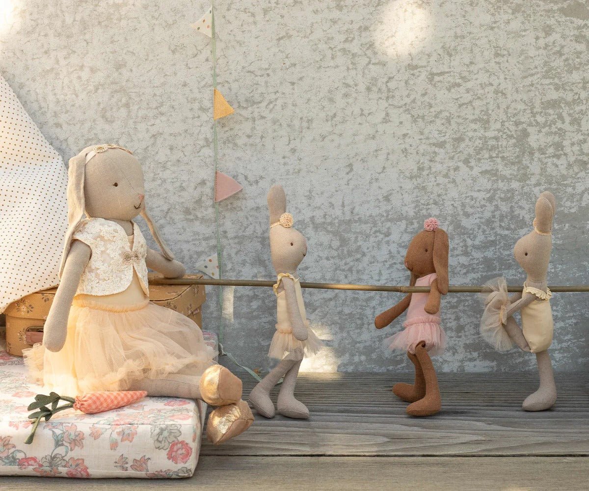 MAILEG-Lapin, Taille 1 Classique, Combinaison & Jupe De Ballet-Crème