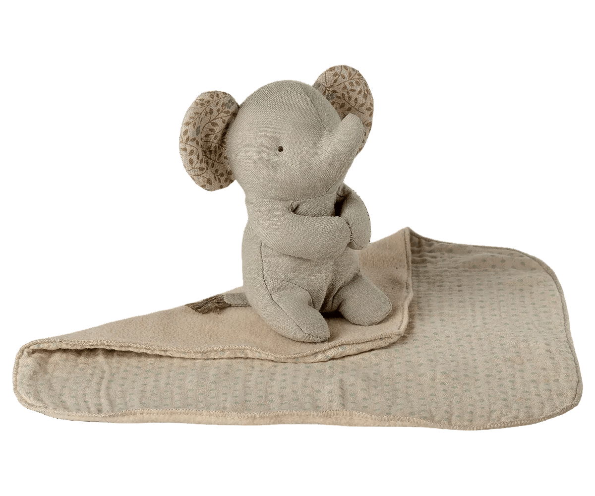 MAILEG-Lullaby Friends, Eléphant, Mini - Gris Acier