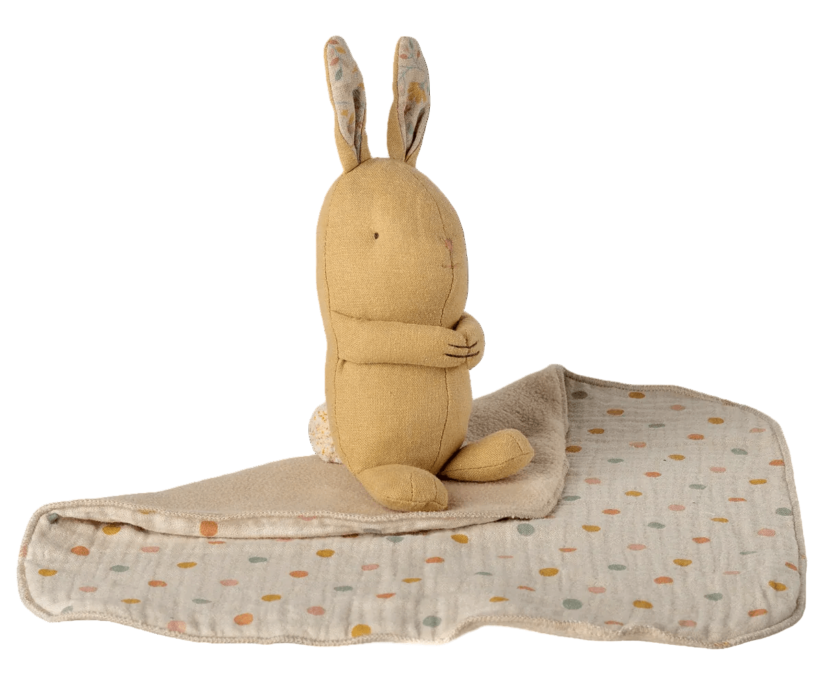 MAILEG-Lullaby Friends, Lapin Bunny, Mini - Jaune Crème