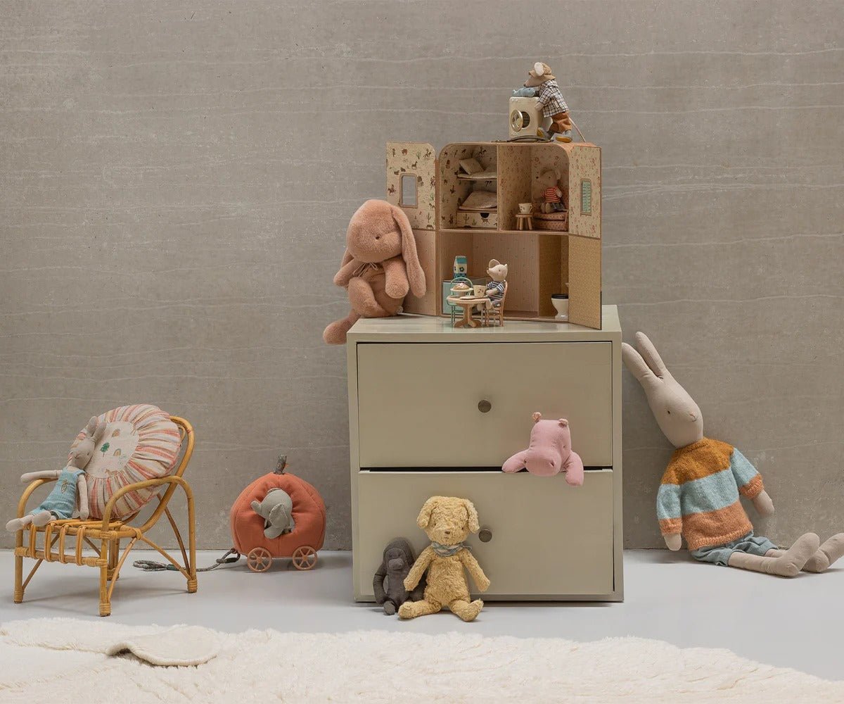 MAILEG - Maison Suitcasa, Petite Sœur Et Petit Frère Souris