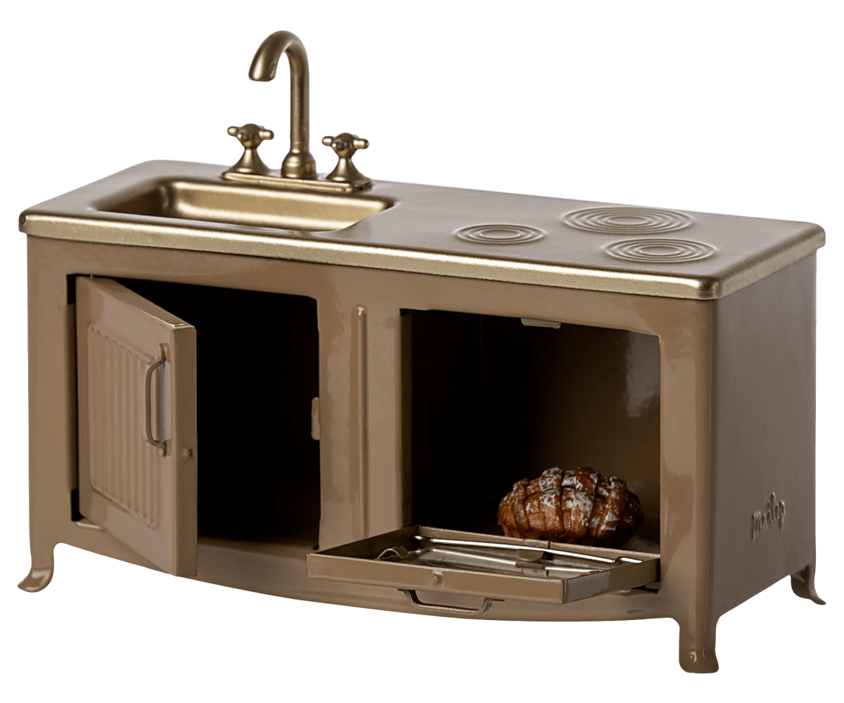 MAILEG - Meuble de Cuisine Pour Souris Maileg - Marron Clair