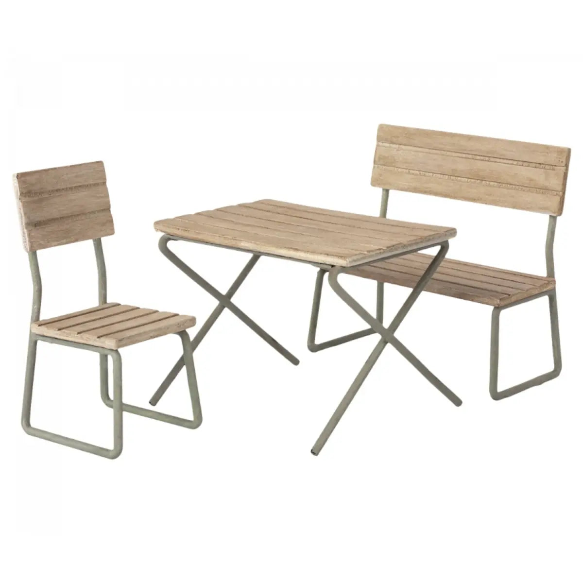 MAILEG - Mobilier De Jardin - Ensemble Table, Chaise Et Banc