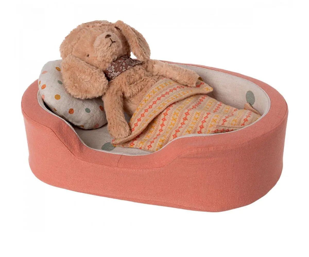 MAILEG - Panier Douillet, Medium - Corail